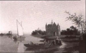 Zonnenberg On The Rhine by William Raymond Dommersen