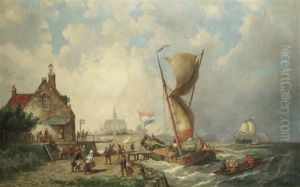 Koudum, Holland by Pieter Cornelis Dommershuijzen