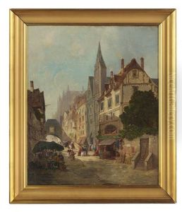 The Town Center by Pieter Cornelis Dommershuijzen