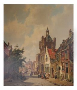 Street Scene by Pieter Cornelis Dommershuijzen
