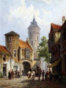 Old Butterhall, Brussels, Belgium by Pieter Cornelis Dommershuijzen