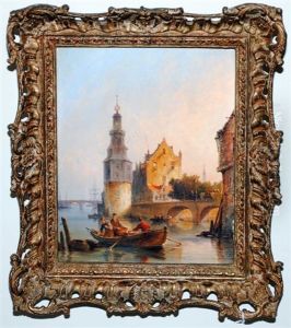 The Mont Albaans Tower, Amsterdam by Pieter Cornelis Dommershuijzen