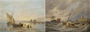 Petten, Holland (+ Blarkum On The Zuiderzee, Holland; 2 Works) by Pieter Cornelis Dommershuijzen