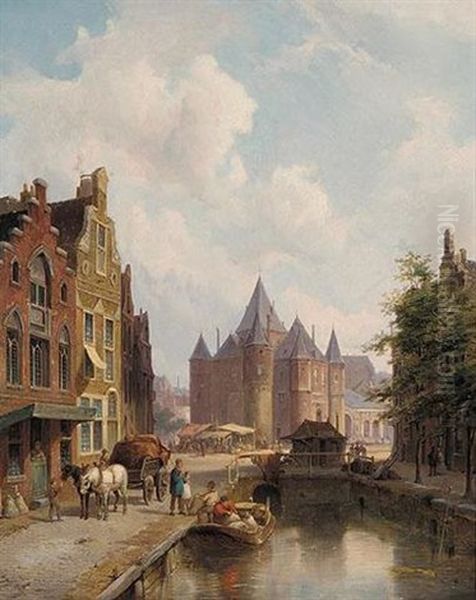 A Canal In Amsterdam - view 1
