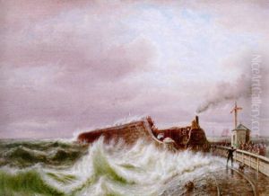Arrival Of The French Mailboat At Dover by Pieter Cornelis Dommershuijzen