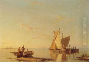 Dutch Fishing Boats On The Maas