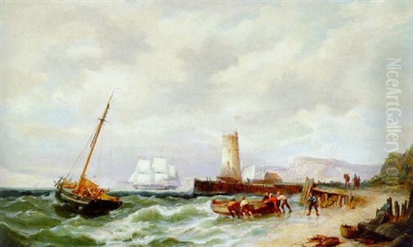 Shipping Off The Coast, England - view 1