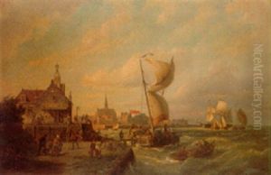 Flushing, Holland by Pieter Cornelis Dommershuijzen
