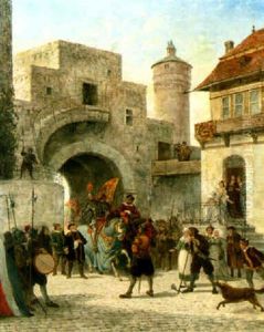 Arrival Of The Knight by Pieter Cornelis Dommershuijzen