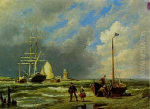 Enkuizen On The Zuiderzee by Pieter Cornelis Dommershuijzen