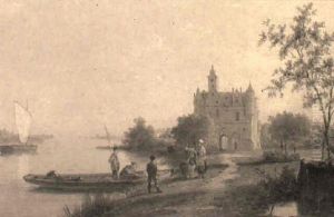 Zonnennbrug On The Rhine, Holland by Pieter Cornelis Dommershuijzen