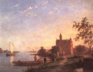 Zonnenburg On The Rhine, Holland by Pieter Cornelis Dommershuijzen