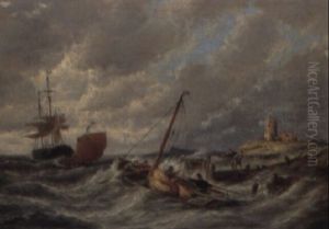 Blarkum On The Zuiderzee, Holland by Pieter Cornelis Dommershuijzen