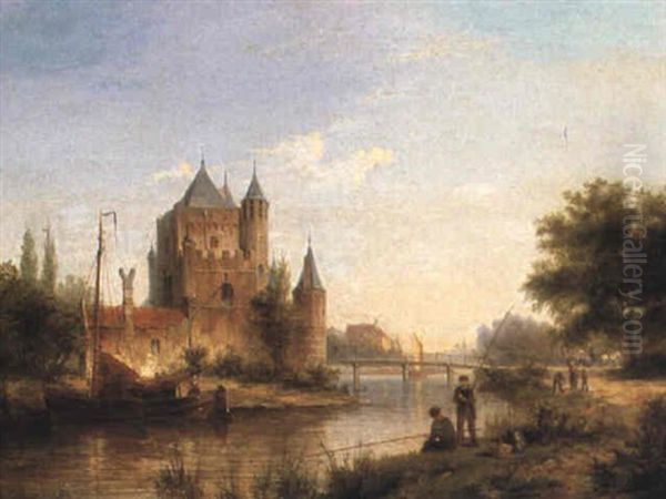 Fishermen By The River - view 1