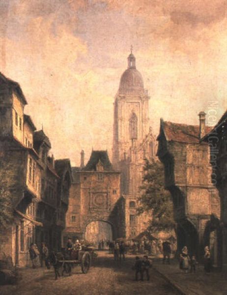 Busy Dutch Street - view 1