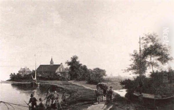 A Dutch River Landscape - view 1