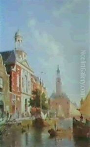 Amsterdam - The Old Mint House by Pieter Cornelis Dommershuijzen