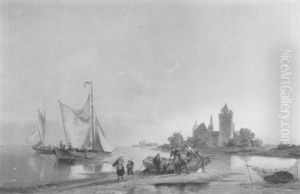 Doesburg On The Rhine by Pieter Cornelis Dommershuijzen