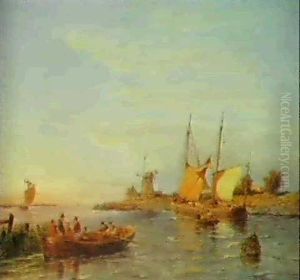 Preparing For Sea by Pieter Cornelis Dommershuijzen