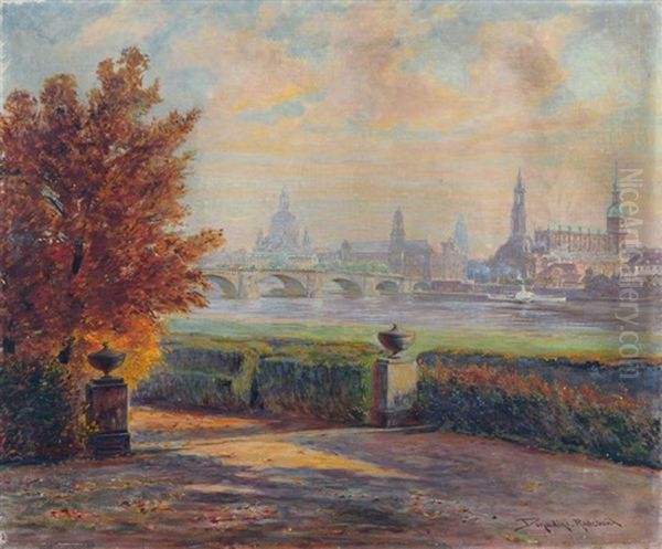 Blick Vom Japanischen Palais Auf Die Altstadt Von Dresden - view 1
