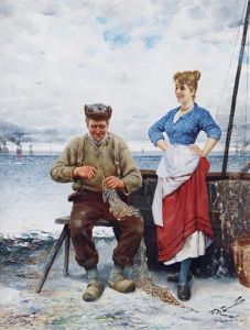 Education In Mending The Nets by Frederick Reginald Donat