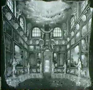 Eine Furstliche Gemaldegalerie Mit Freskiertem Plafond by Gabriel Ambrosius Donath