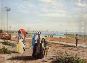 Bahia De Montevideo- Tarde De Domingo by Enrique Donati