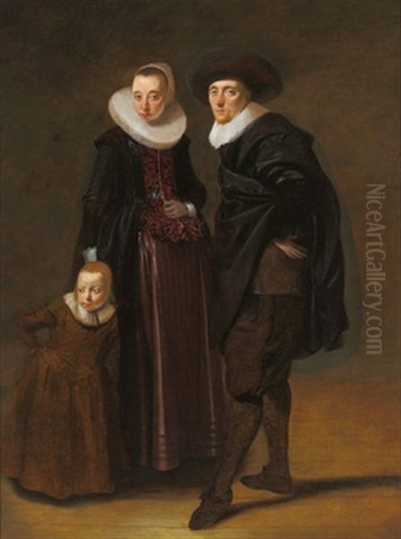 Bildnis Eines Ehepaares Mit Seiner Tochter - view 1