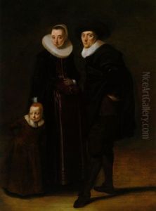 Bildnis Eines Ehepaares Mit Seinem Kind by Gerard van Donck
