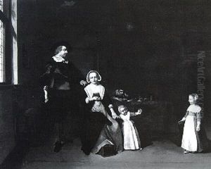 Portrait Of A Family In An Interior Portrait Of A Family In An Interior