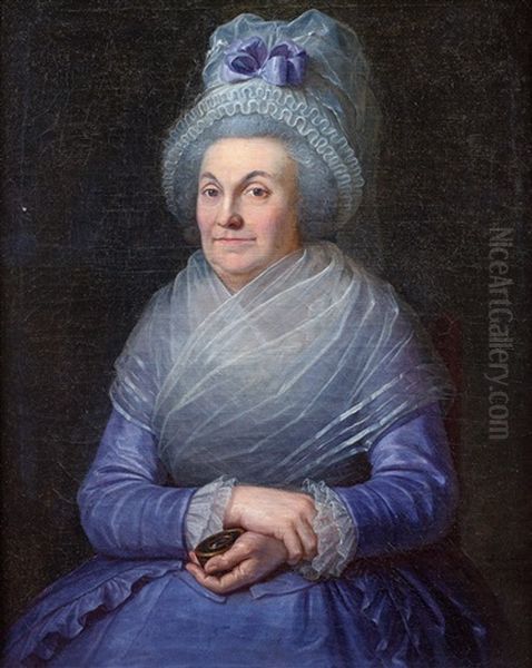 Portrait De Dame Au Bonnet De Dentelles - view 1