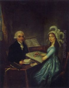 La Lecon De Dessin by Guillaume Dominique Jacques Doncre