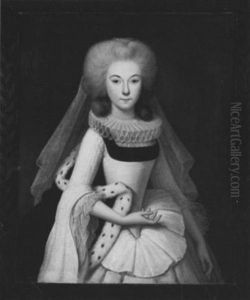 Portrait Of Isabelle Claire De Gand De Nerode De Montmorency Comtesse D'issenghiem, 1664 Portrait Of Isabelle Claire De Gand De Nerode De Montmorency Comtesse D'issenghiem, 1664