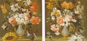 Blumenstilleben by Guillaume Dominique Jacques Doncre