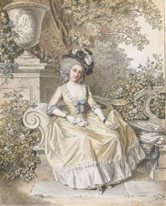 Portrait De Suzanne Arlaud-jurine Assise Dans Un Parc by Louis Ami Arlaud-Jurine