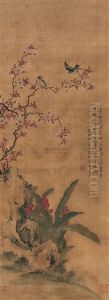 Peach Blossom And Flying Swallows Peach Blossom And Flying Swallows