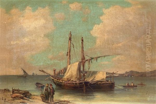 Marina Con Barche E Pescatori - view 1