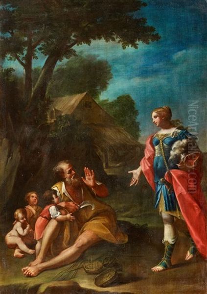 Erminia Among The Shepherds - view 1
