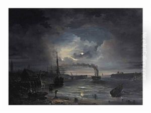 Harbour At Night by Desire Donny