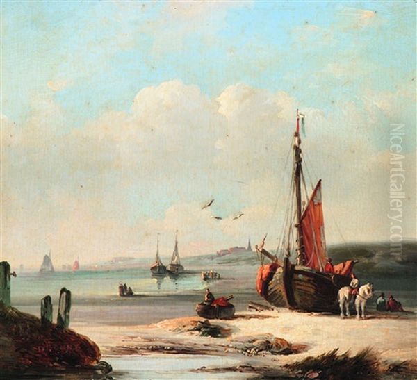 The Unloading Of The Bomschuit At Scheveningen - view 1