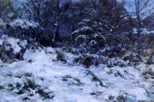 Snow-laden Trees Near Garden Studio, Marlotte by Gaines Ruger Donoho