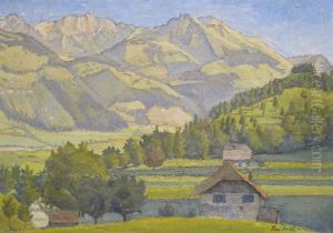 Paysage De Montagnes by Paul Donze