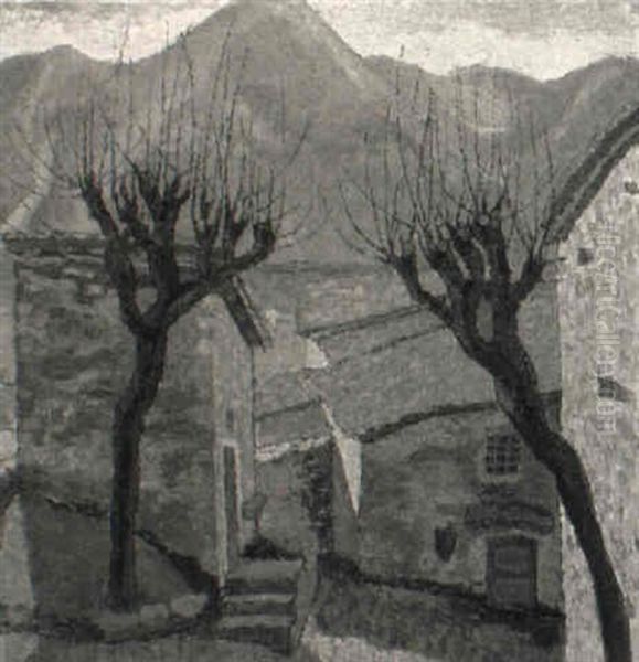 Maisons Et Arbres . Gandria - view 1