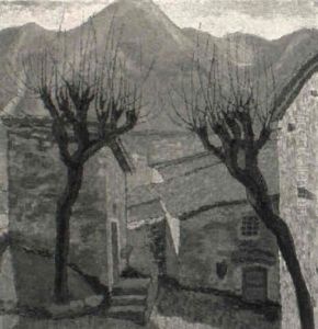 Maisons Et Arbres . Gandria by Paul Donze