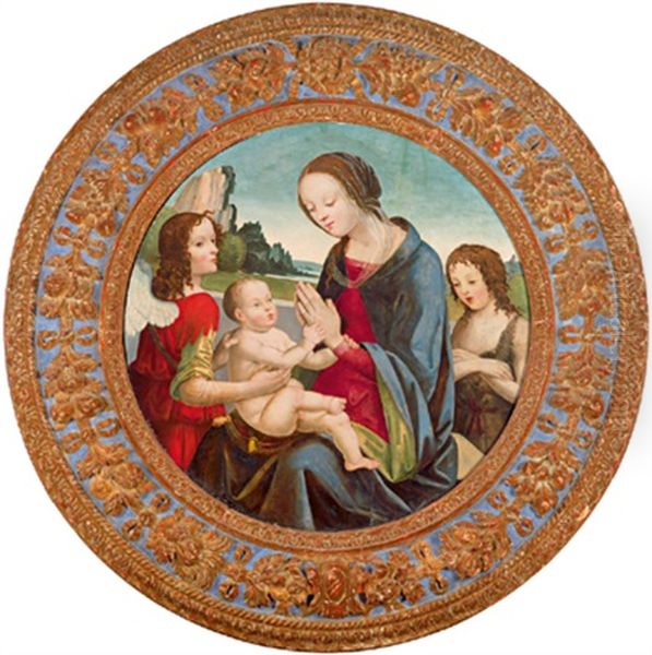 Madonna Mit Dem Kind, Dem Johannesknaben Und Einem Engel - Madonna, San Giovannino E Un Angelo Adorando Il Bambino - view 1