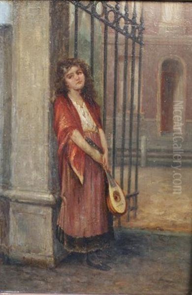Jeune Fille A La Mandoline - view 1