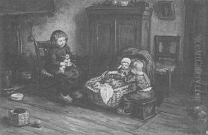 Im Kinderzimmer by Adriaan Van Doorn