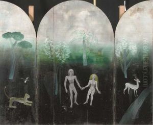 Garden Of Eden (triptych) by Tinus, Van Doorn Jnr.