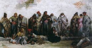 Tiggarna I Burgos - Gatuscen by Gustave Dore