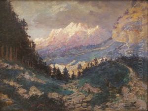 Vue Du Grand Combin by Gustave Dore